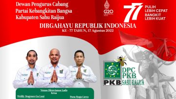DPC PKB Kabupaten Sabu Raijua, Ucapkan Dirgahayu RI Ke-77