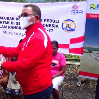 Puluhan Warga Terdampak Waduk Lambo Terima Donasi PUPR