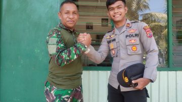 Polsek Aimere Dan Koramil 03/1625 Tingkatkan Kesolidan TNI Polri