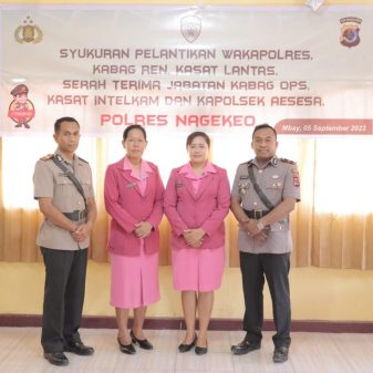 Mutasi Polres Nagekeo, Dua Putra Asli Nagekeo Dilantik Jadi Pejabat Utama