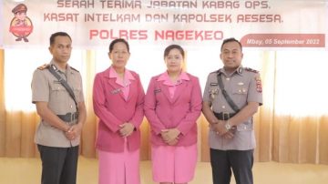 Mutasi Polres Nagekeo, Dua Putra Asli Nagekeo Dilantik Jadi Pejabat Utama