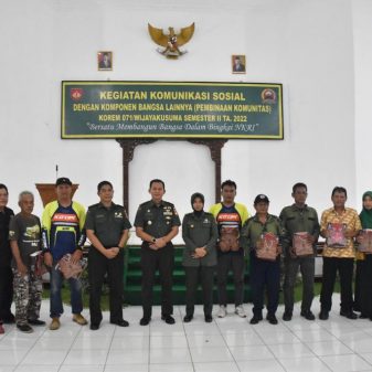Gandeng Komunitas, Korem 071/Wijayakusuma Komsos Jalin dan Pererat Kebersamaan dan Soliditas
