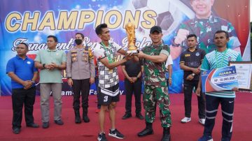 Sa Ayana FC Juarai Danrem Cup VI Tahun 2022.