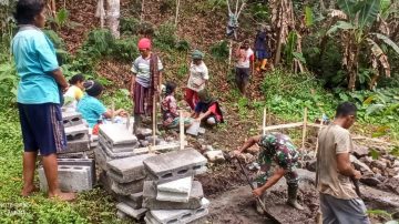 Terobosan Kodam IX, Kodim 1625 Bangun Pompa Air Untuk Masyarakat