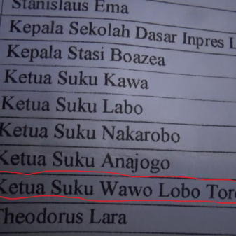 Unik ! Hanya Tanah PSN Waduk Lambo Nagekeo, Ada Suku Palsu Sebagai Pemilik