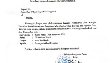 Ganti Rugi Tanah Waduk Lambo Ke Sejumlah Tergugat Tuai Sanggahan Hukum