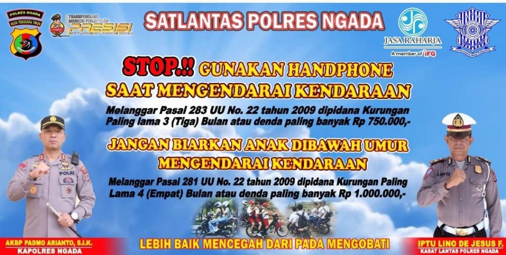 Polres Ngada : Orang Tua Stop Beri Anak Bawah Umur Kemudikan Kendaraan