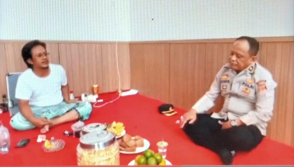Kapolsek Karangpawitan Silaturahmi Ke Pengasuh Pondok Pesantren Sadang Lebak