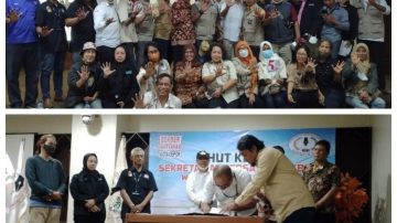 HUT Sekber Ke-5, dihadiri Para Ketua Organisasi Dan Komunitas Wartawan Kota Depok 