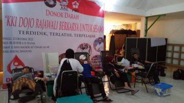 KKI DOJO Rajawali Berulang Tahun Ke-14, Gelar Sosial Donor Darah  