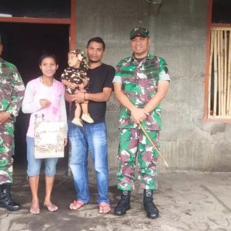 Dandim 1625 Ngada Perhatikan Anak Asuh Stunting, Warga Terharu