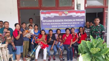 Masyarakat Bidoa Nagekeo Ucap Terimakasih Satgas TMMD-115 Kodim 1625