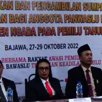 Pemilu 2024, Bawaslu Ngada Rilis Data Lengkap Panwaslu Kecamatan