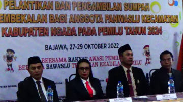 Pemilu 2024, Bawaslu Ngada Rilis Data Lengkap Panwaslu Kecamatan