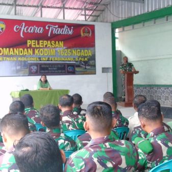 Kodim 1625 Ngada NTT Lepas Pisah Dandim Letkol Ferdinan, S.Pd.K