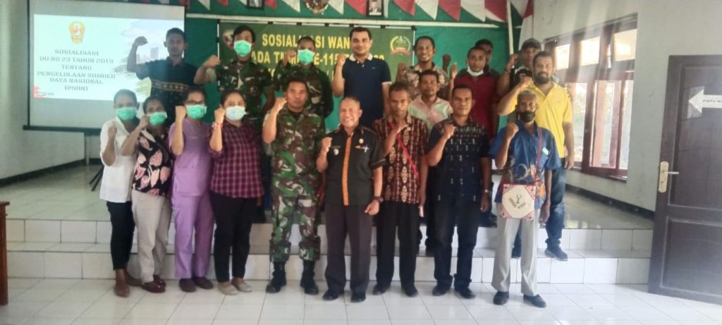 ASN, Lurah Desa Di Nangaroro Terima Penyuluhan Wanwil Dari Satgas TMMD Kodim 1625