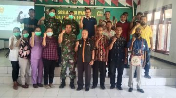 ASN, Lurah Desa Di Nangaroro Terima Penyuluhan Wanwil Dari Satgas TMMD Kodim 1625