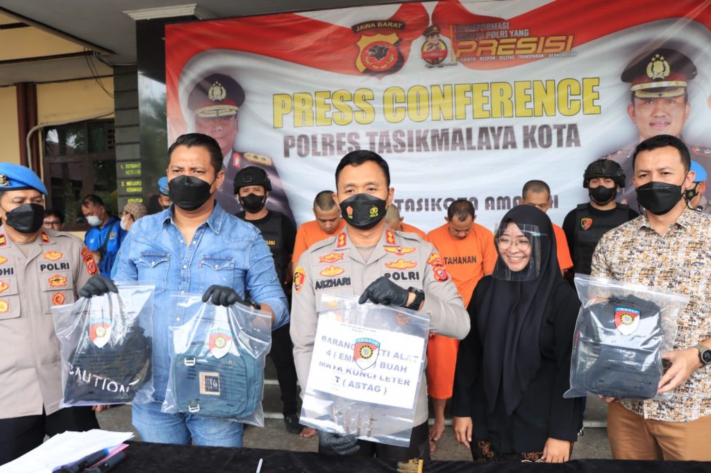 Polres Tasikmalaya Kota, Ungkap Kasus Curanmor