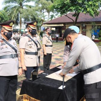 Kapolres Tasikmalaya Kota Pimpin Sertijab, Jajaran Mapolres Tasikmalaya Kota
