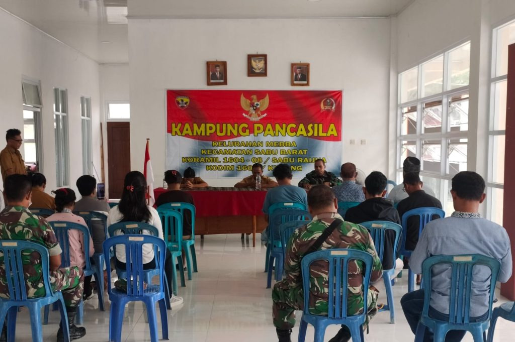 Gelorakan Semangat Kebangsaan, Koramil 1604-08/Sabu Raijua Adakan Pencanangan Kampung Pancasila