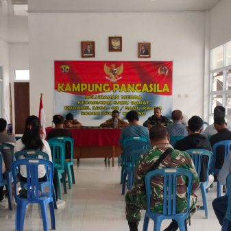 Gelorakan Semangat Kebangsaan, Koramil 1604-08/Sabu Raijua Adakan Pencanangan Kampung Pancasila