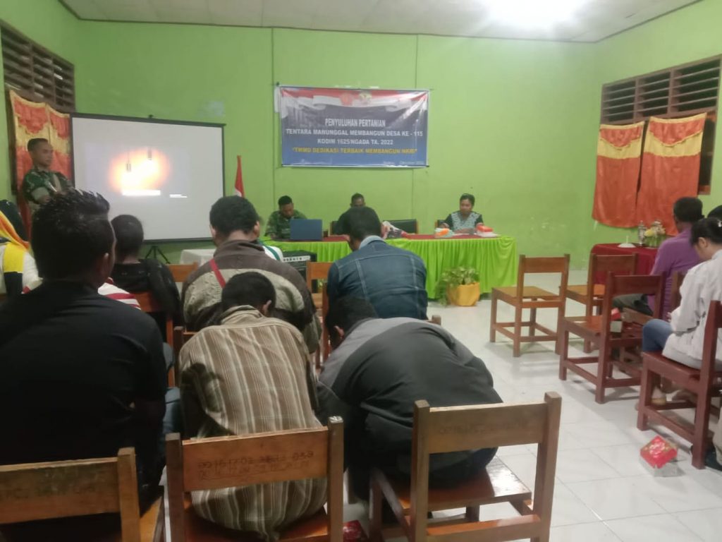 Majukan Pertanian, Satgas TMMD-115 Kodim 1625 Beri Penyuluhan Pertanian Di Nagekeo