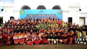 Hubdam III/SLW Gelar Lomba Senam Manuk Dadali, Perebutkan Piala Ketua Persit Kartika Chandra Kirana Daerah III/SLW