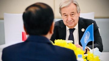 Pertemuan Bilateral Presiden Jokowi Dengan Sekjen PBB