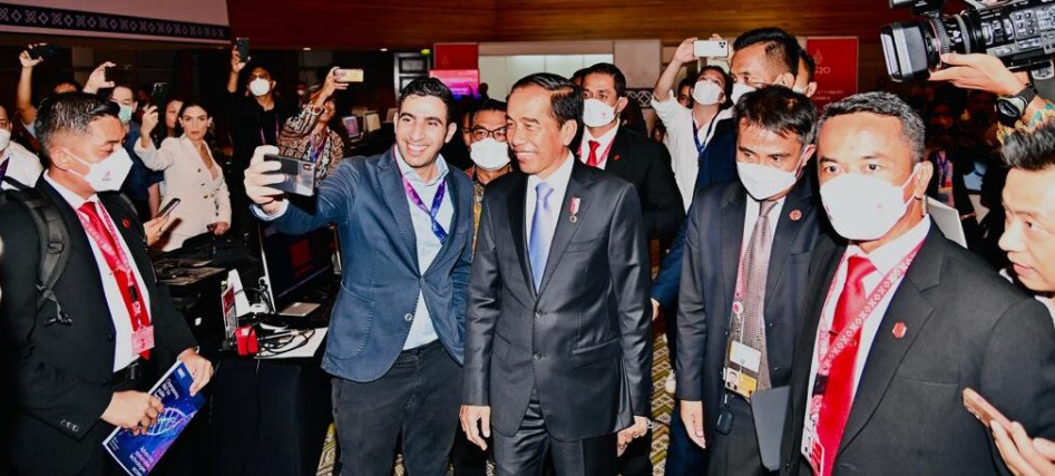 Di Luar Agenda Resmi, Presiden Jokowi Mendadak Tinjau Media Center G20
