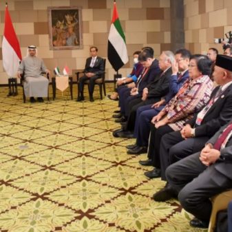Presiden Jokowi Bertemu Presiden MBZ Di BNDCC