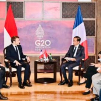 Pertemuan Bilateral Presiden Jokowi Dengan Presiden Prancis