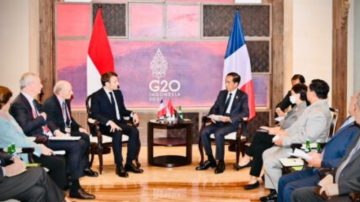 Pertemuan Bilateral Presiden Jokowi Dengan Presiden Prancis