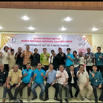 Perhelatan HUT Ke- IV Ngopi Bareng DPD SWI Depok, Giat Talkshow Dengan Parpol