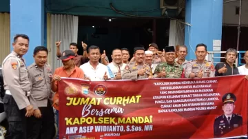Jumat Curhat, Kapolsek Mandai Tampung Keluhan Warga