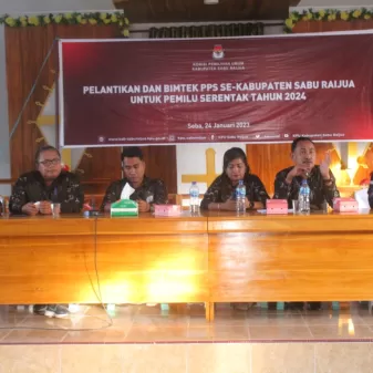 KPUD Sabu Raijua Gelar Bimtek Untuk Anggota PPS Usai Di Lantik