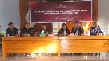 KPUD Sabu Raijua Gelar Bimtek Untuk Anggota PPS Usai Di Lantik