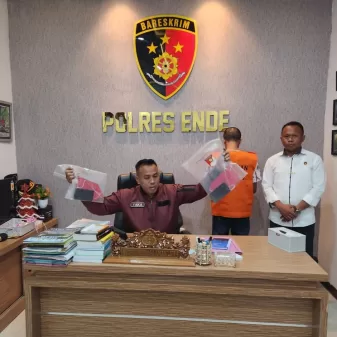Satreskrim Polres Ende Ringkus Pemuda Yang Sebar Foto Bugil Mantan Pacar