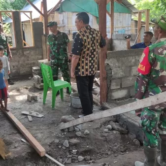 Bupati Don Dan Dandim 1625 Tinjau Rehabilitasi RTLH, Nagekeo Target 10.000 Dikerjakan