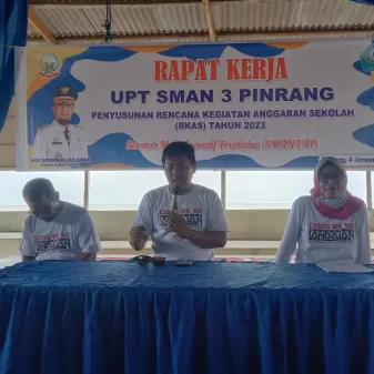 Rapat Kerja dan Penyusunan Anggaran Sekolah SMAN 3 Pinrang