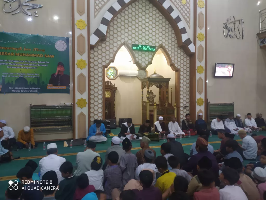 Masjid Jami Al Muhajirin Marunda Baru Cilincing, Memperingati Isra Mi’raj Nabi Muhammad SAW