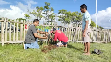 Wujudkan Sabu Timur Hijau Dan Sejuk, Camat Ramenius Pimpin Aksi Penghijauan 