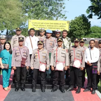 Polda NTT Gaungkan Corak Budaya, Mantap Tampilan Unik Polres Ende Flores