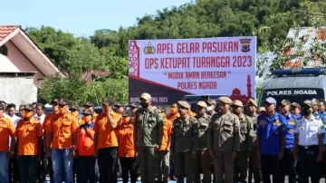 Sambut Idul Fitri 1444H, Polres Ngada Kodim 1625 Instansi Terkait Gelar Pasukan, Simak Amanat Kapolri