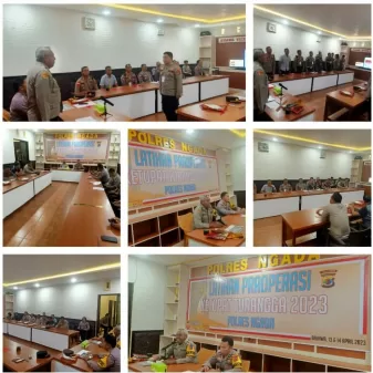 Polres Ngada NTT Gelar Latihan Pra Ops Ketupat Turangga 2023