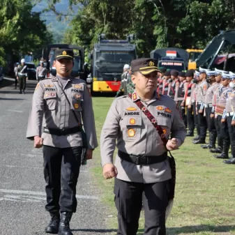 Apel Gelar Pasukan Operasi Ketupat 2023, Kapolres Ende Bacakan Amanat Kapolri