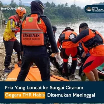 Tiga Hari Pencarian, BS Yang Loncat Ke Aliran Sungai Citarum Ditemukan Tewas