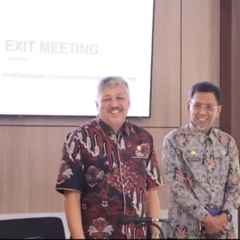 Bupati Pinrang Hadiri Exit Meating BPK RI