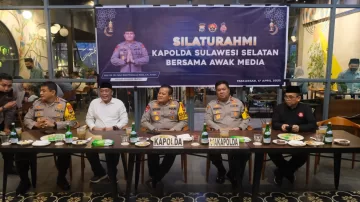 Kapolda Sulsel Silaturahmi Dengan Awak Media