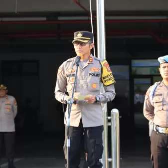 Wakapolres Metro Bekasi Kota Pimpin Apel Kesiapan Malam Takbiran Tahun 2023