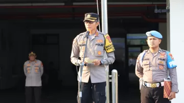 Wakapolres Metro Bekasi Kota Pimpin Apel Kesiapan Malam Takbiran Tahun 2023